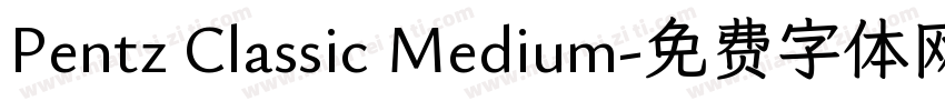 Pentz Classic Medium字体转换